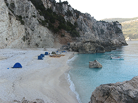 κατασκήνωση στις Αφάλες, βόρεια Ιθάκη