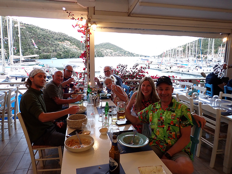 dinner at Sivota, Lefkada