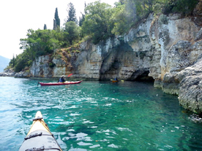 sea cave in Foki bay